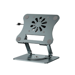 Support ordinateur avec un ventilateur