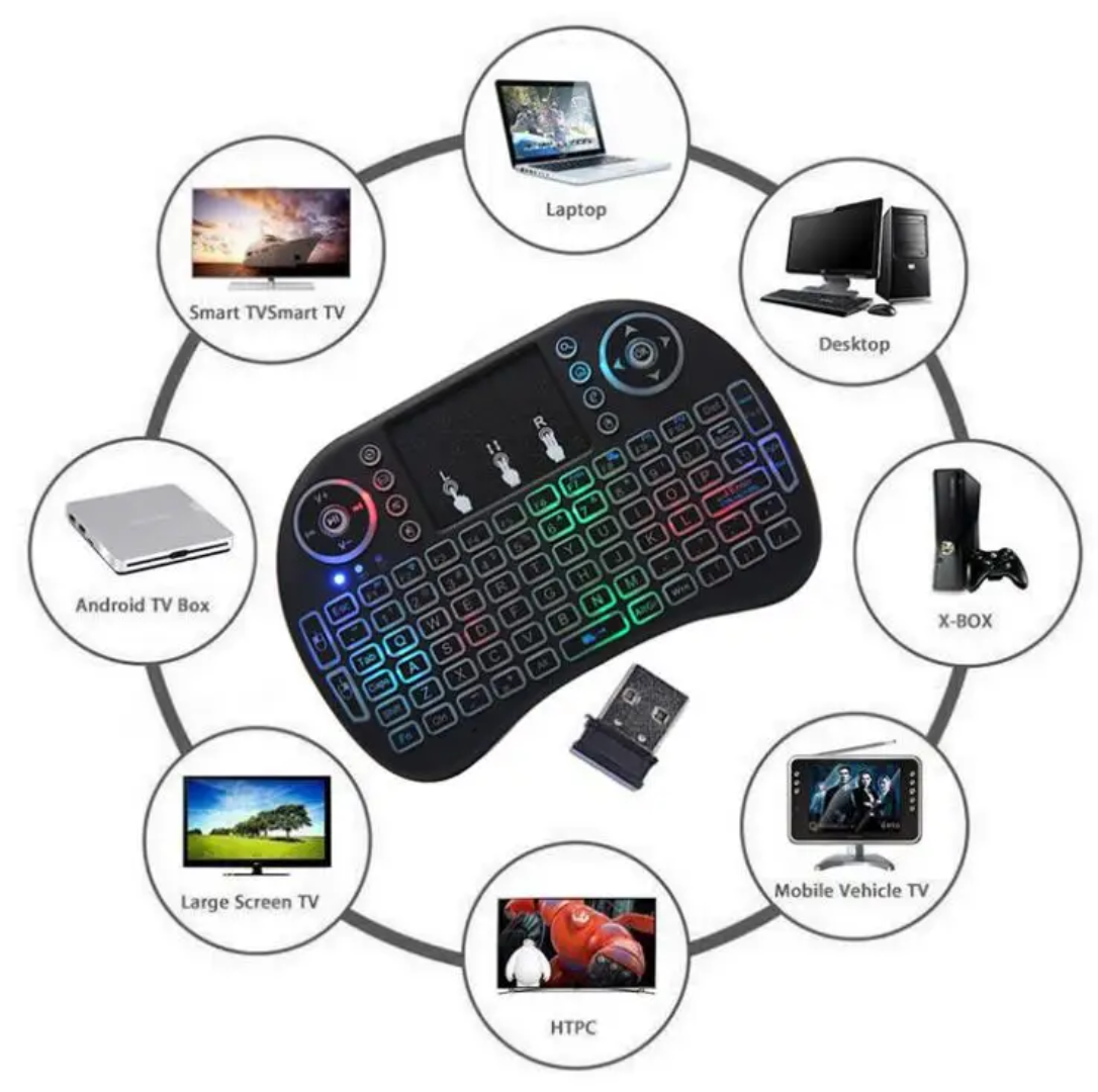 Télécommande avec clavier ordinateur réunis en un